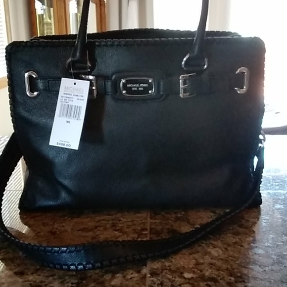 Michael Kors Handbags - Michael Kors Whipped Hamilton Black